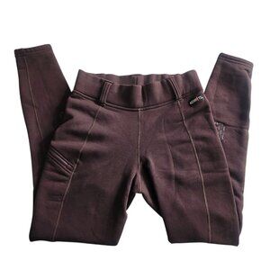 Kerrits Women's Riding Pants Leggings Brown Size M Grip in Thighs Equestrian